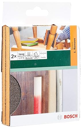 Bosch Professional Foam Abrasives – 2 pcs pad Medium- 69x97x26 mm