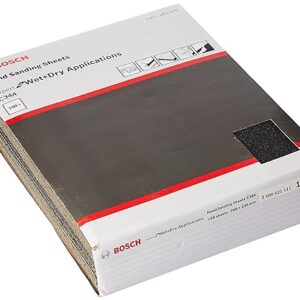 Bosch Professional Hand sanding sheet Wet & Dry/Automotive- Pack of 100-230 x 280 mm Grit 100