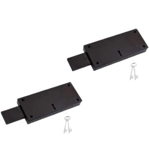 Xtra Power Side Shutter Lock | Pack of 2 Pieces with 4keys | Rolling Shutter Lock | 3 Turn Shutter Locks | Locks for Shutter & Main gate Brown