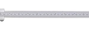 Mitutoyo 530-114 Vernier Caliper, Stainless Steel, Inch/Metric, 0-8″ Range, -0.002″ Accuracy, 0.0078″ Resolution