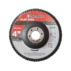 XTRA-POWER 4"-Inches Flap Disc (Black) 100 Pcs.