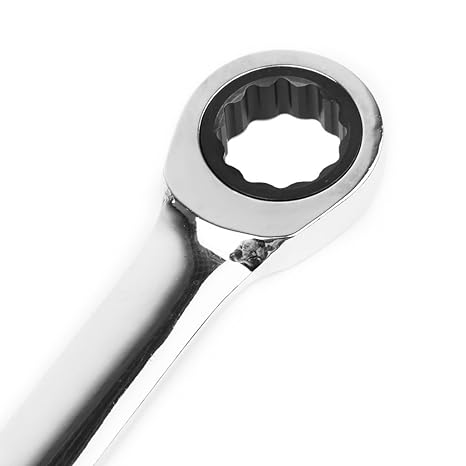 KROST TCr Chromium Stainless Steel Reversible Ratcheting Wrench Ratchet Socket Hand Spanner Nut Tool, 17mm, Silver - Image 3