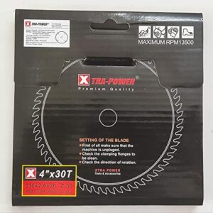 TCT SAW BLADES FOR WOOD CUTTING 4″ X 30T XTRA POWER (PACK OF 2)