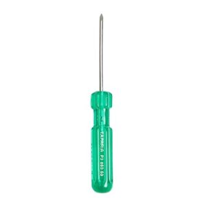 Taparia P3 860 60 Steel Tip No.0 Philips Screw Driver (Green and Silver)