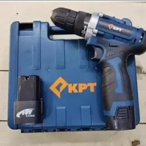 KPT KDD12V 10MM Cordless Variable Speed Reversible Drill Machine Accessories | Battery, Adapter | Home DIY & Professional Use