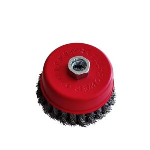 Xtra Power Twisted wire Cup Brush 4 inch or 100 mm - M14x2 Thread Pack of 5 pcs