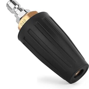 KROST Turbo Nozzle, Washer Turbo Rotating Brass Nozzle With 1/4 Male Connector