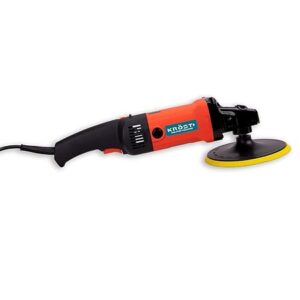 KROST PRO 7″ Car Polisher Machine 1 YEAR Warranty Combo With Backup Pad And Wool Buffing Pad Double Insulated With Speed Adjustment ,Copper Winding (KROST PRO)