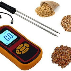 KROST 640 Digital Grain Moisture Meter with Measuring Probe Lcd Hygrometer Humidity Tester for Wheat, Corn, Rice, Bean
