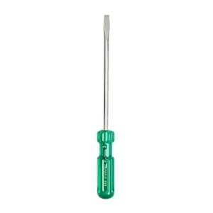 Taparia 926 Steel (8.0 x 1.2mm) Flat Tip Screw Driver (Green and Silver)