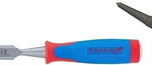 Taparia WCB19 Steel (19mm) Bevelled Edge Chisel (Blue and Silver)