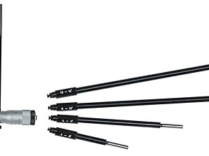Mitutoyo 141-233, 2″ – 12″ X .001″ Interchangeable Rod Inside Micrometer