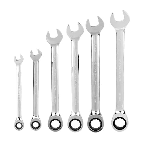 KROST TCr Chromium Stainless Steel Reversible Ratcheting Wrench Ratchet Socket Hand Spanner Nut Tool, 17mm, Silver - Image 5