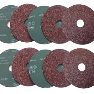 Fiber Disc Xtra Power Grinding Sandpaper Grit P 100 Aluminium Oxide Resin Sandpaper 5" (125mm) (Pack of 25pc) Sander Disc Angle Grinder