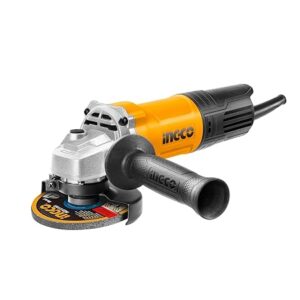 INGCO Angle Grinder, 100mm | 750W | 12000 RPM Power Grinder, Electric Metal ​Grinder with 1pcs Auxiliary Handle