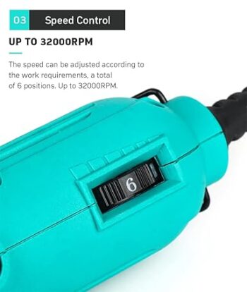 KROST 252PCS Multifunctional Mini Rotary Tool Die Grinder Tool Kits with flexible shaft
