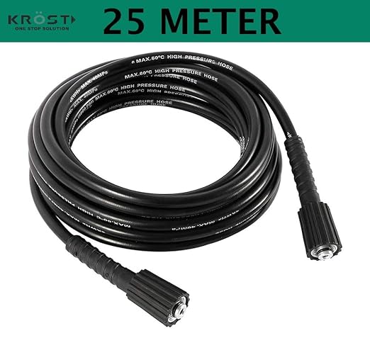 KROST 2500 Watt, Pressure 220 BAR Washer High Pressure Pump with 25mtr Pipe,Heavy Duty Deep-Cleaner Washing Machine for Cars, Bikes, Floor & Home | Copper Winding (Pressure Washer with 75FT Pipe) - Image 7