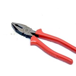Taparia GH011 Steel Combination Cutting Plier 1621-8 Phosphate Finish (Red and Grey)