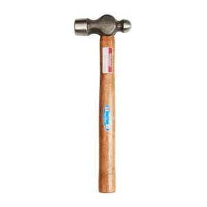Taparia WH 500 B Steel (500g) Ball Pein Hammer with Handle (Brown and Black)