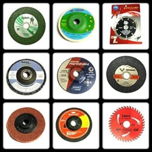 KROST GIANT COMBO OF 9 PCS :- GRINDING WHEELS/DISCS SUITABLE FOR CUTTING WOOD/METAL/BRICK/MARBLE,GRINDING,POLISHING & BUFFING.