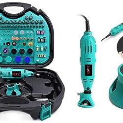 KROST 252PCS Multifunctional Mini Rotary Tool Die Grinder Tool Kits with flexible shaft