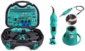 KROST 252PCS Multifunctional Mini Rotary Tool Die Grinder Tool Kits with flexible shaft