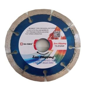 XTRA POWER ZERO CHIPPING BLADE 4 INCH FOR ALL TILES 110X7X1.9X9TX20MM Pack -5 pcs