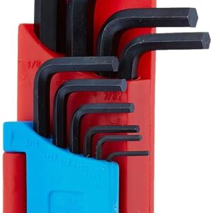 Taparia KHI-10V Steel Allen Key Set (Black Finish, Hanger Packing, Pack of 10)