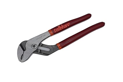 Taparia 1223 Steel (200mm) Water Pump Plier (Red and Silver)