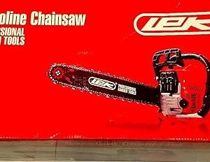 KROST Metal Lek Guide Bar Fuel Chainsaw 58 CC-2 Stroke with Safety Goggle and Hand Gloves (Orange Black)