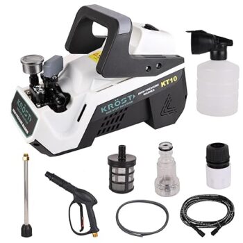 KROST 2500 Watt, Pressure 220 BAR Washer High Pressure Pump, Flow Rate 10L/Min, Heavy Duty Deep-Cleaner Washing Machine for Cars, Bikes, Floor & Home | Copper Winding (Pressure Washer)