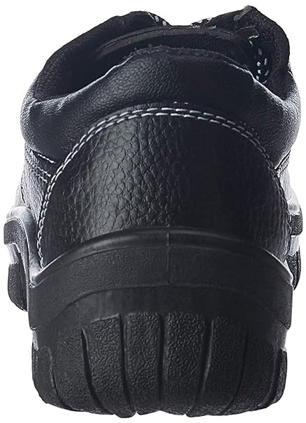 Krost Industrial Steel Toe PVC Moulded Safety Shoes with Freebie Safety Jacket. (7") Black - Image 6