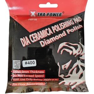 Xtra Power Dia Ceramic Pad, Marble Polishing Pad, Granite Polishing Pad (Pack of 5Pcs) (Grit 400)