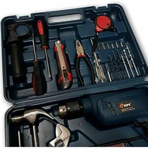 Kpt 13mm Kit Kdk 13h Impact Drill Machine Kit With Various Accessories (Blue)