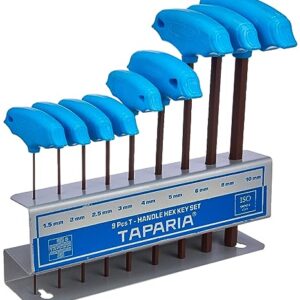Taparia TAKM9 Steel Handle Allen Key Set (Multicolour, 9-Pieces)