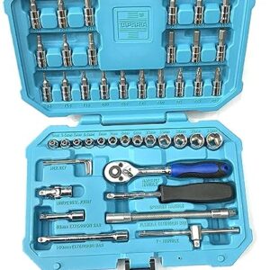 Taparia SA46 Steel Socket Set (Blue, 46-Pieces)