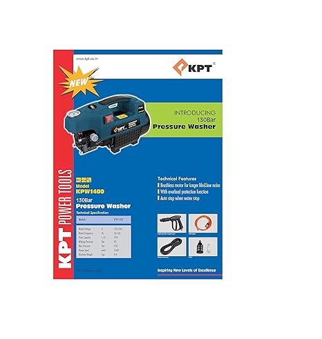 KPT- authorized dealer KPW1400, 130 BAR HIGH Pressure Washer