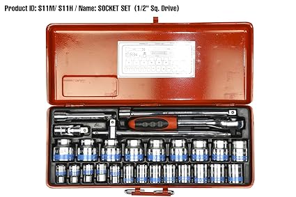 Taparia S11M/S11H 1/2-Inch Square Drive Socket Set - Image 3