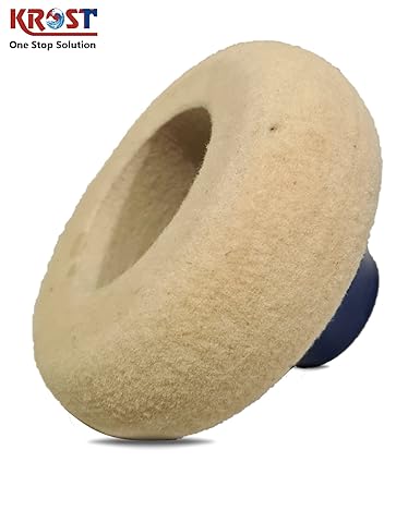 KROST 7" Felt buffing pad wheel disc for polishing stainless steel,metal,marble, glass, ceramic, angle grinder abrasive rotary tool accessory 7" - Image 4