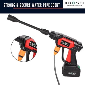 KROST 21V Portable Cordless Pressure Washer, High Pressure Car Washer, Suitable for Car Washing Gardening Fences Siding - Image 6