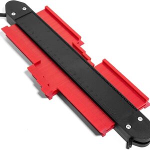 KROST Contour Gauge With Lock, Widen Profile Gauges Measure Ruler Contour Duplicator Comb Tool for Copies Irregular and odd Corners Shapes - Instant Template for DIY Woodworking (10")