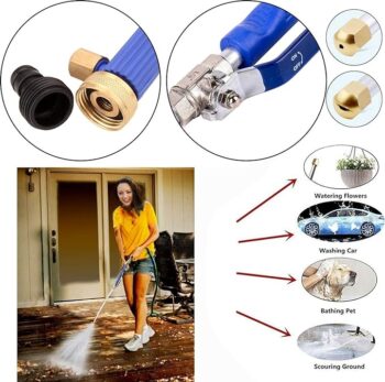 KROST High-Pressure Washer Garden Hose Spray Gun with High-Pressure Nozzle Sprayer for Car Washing, Plant Watering, Deck, or Sidewalk Cleaning - Image 6