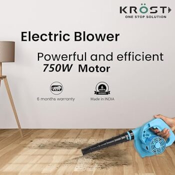 KROST Anti-Vibrate Electric Blower – Professional Air Blower – 750W Air Blower Machine – Blower for Cleaning Dust at Home, Office, Car (6-Months Warranty) (Single Speed) - Image 3