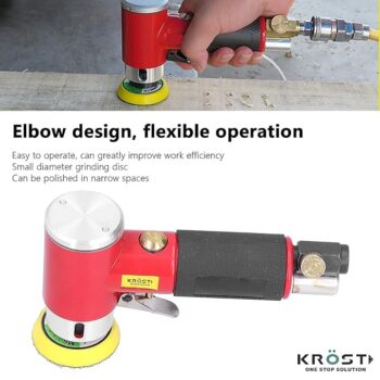 KROST Mini 3" Pneumatic Polisher, Portable Air Sander Kit with Grinding Disc for Mechanical Sanding, Polishing - Image 3