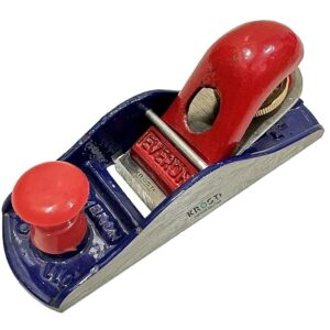 KROST 7″ Everon Series Iron Steel Jack Plane Premium Brass Knob Carpenter Wood Tool with Sharp Planer Blade Attachment (7″)