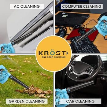 KROST Anti-Vibrate Electric Blower – Professional Air Blower – 750W Air Blower Machine – Blower for Cleaning Dust at Home, Office, Car (6-Months Warranty) (Single Speed) - Image 5