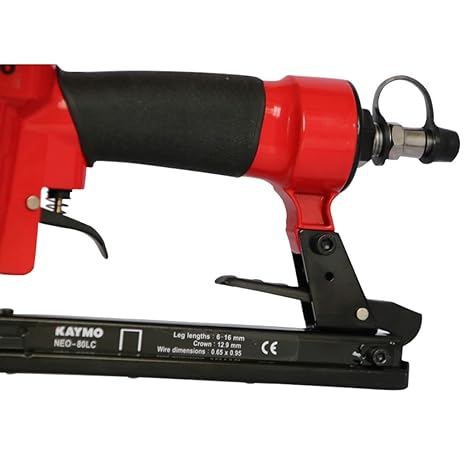 Kaymo Pneumatic Stapler NEO-80LC Red with Black 80 Series 3-16mm - Image 5