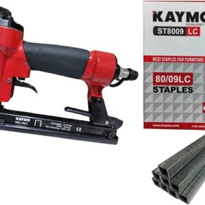 Kaymo Pneumatic Stapler NEO-PS80LC Red with Black 80 Series 3-16mm with Staple – 9 mm (Pieces 7500)