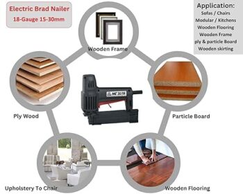 Kaymo Electric Brad Nailer XPRO-EB18G30 Black 15-30 mm