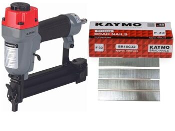 Kaymo Pneumatic Brad Nailer ECO-PB18G50 With 18 Gauge Brad Nails (Brad Nailer ECO-PB18G50 With Nails F-32mm)